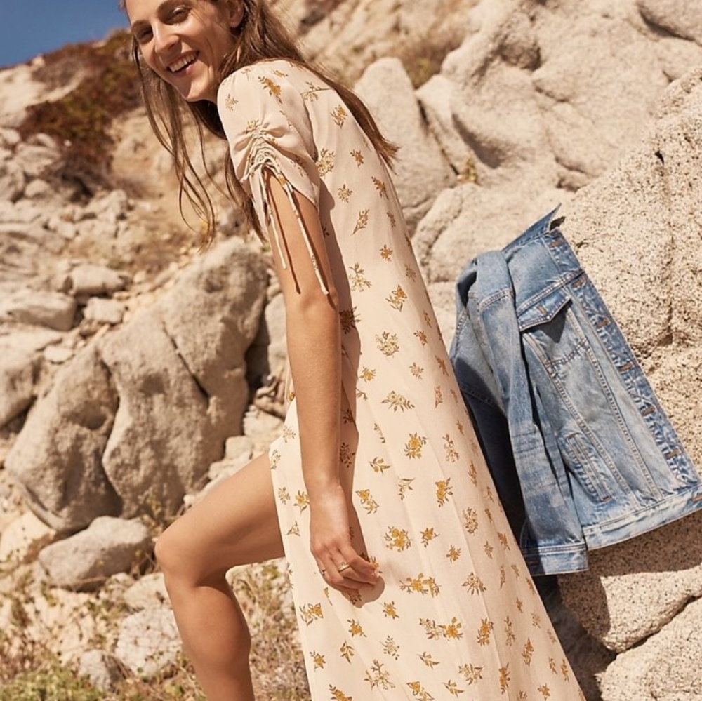 Madewell | Silk Wrap Maxi in Field Boquet